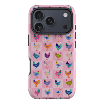 Checkered Chickens Printed Phone Cases iPhone 17 Pro / Armoured by Kayla Henley - The Dairy