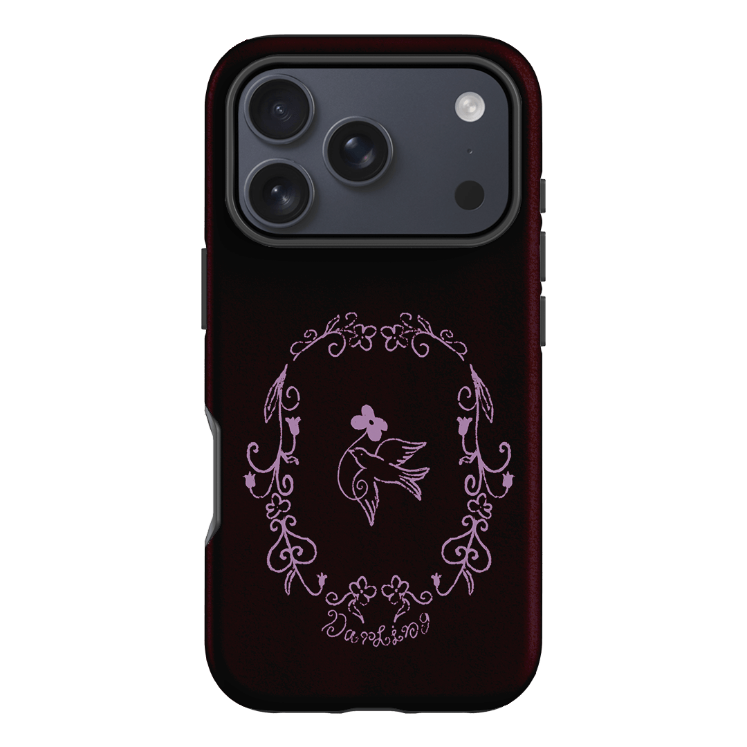 Darling Burgundy Printed Phone Cases by The Dairy - The Dairy