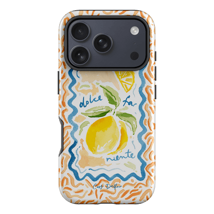 Dolce Far Niente Printed Phone Cases iPhone 17 Pro / Armoured by Cass Deller - The Dairy