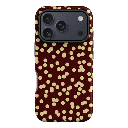 Mini Confetti Burgundy Butter Printed Phone Cases iPhone 17 Pro / Armoured by Veronica Tucker - The Dairy