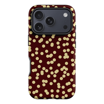 Mini Confetti Burgundy Butter Printed Phone Cases iPhone 17 Pro / Armoured by Veronica Tucker - The Dairy