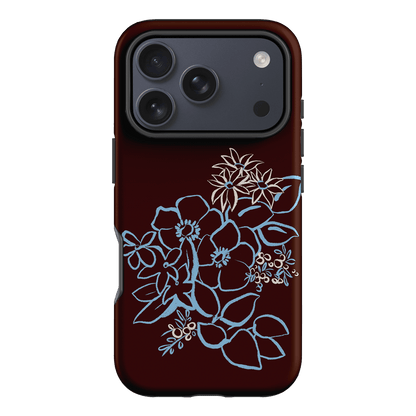 Mocha Posy Printed Phone Cases iPhone 17 Pro / Armoured by Typoflora - The Dairy