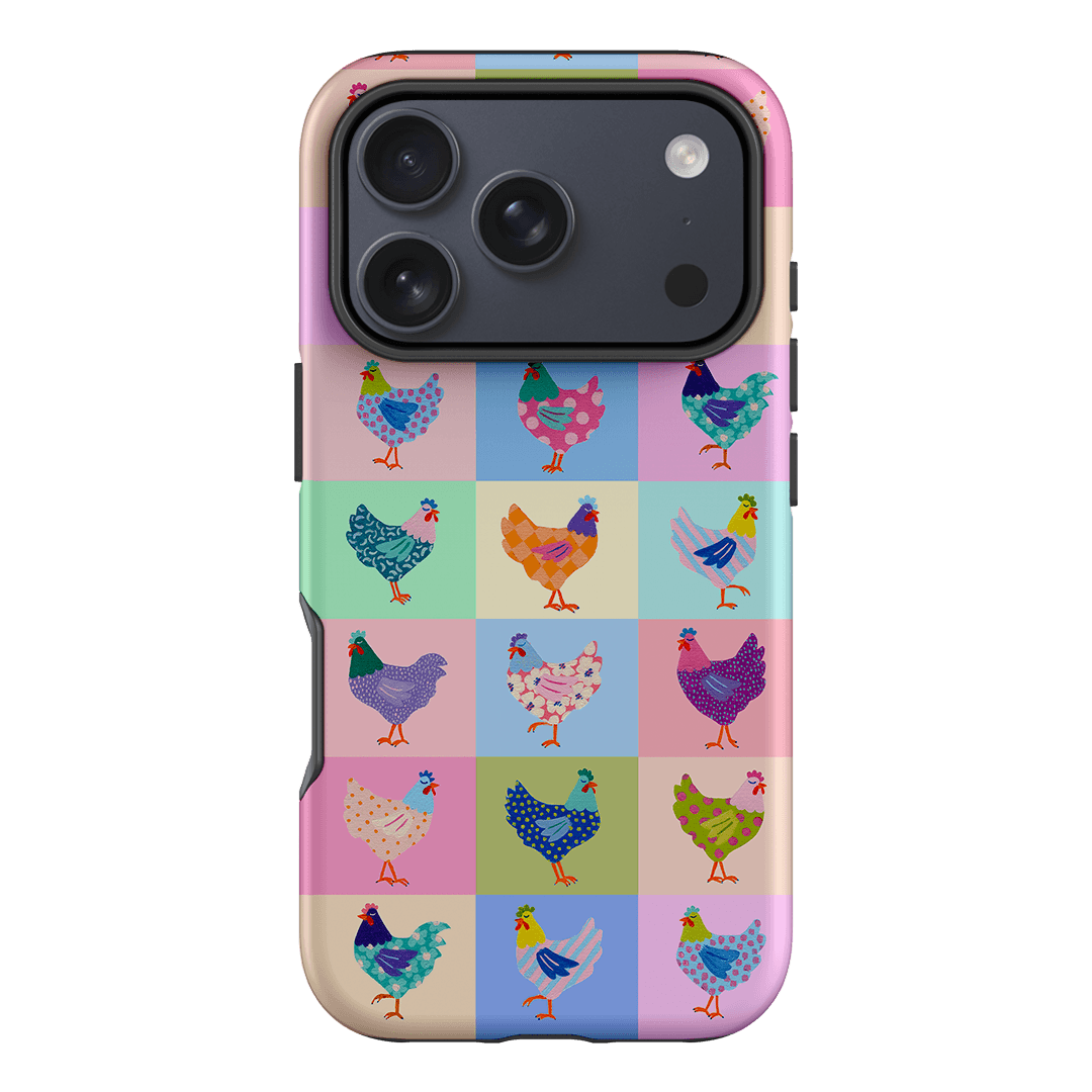 Pastel Chickens Printed Phone Cases iPhone 17 Pro / Armoured by Kayla Henley - The Dairy