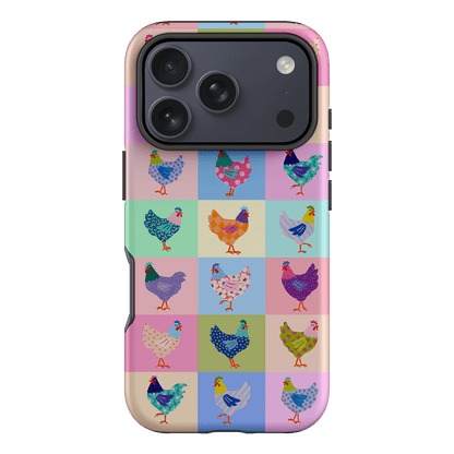 Pastel Chickens Printed Phone Cases iPhone 17 Pro / Armoured by Kayla Henley - The Dairy