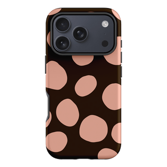 Pebbles Chocolate Pink Printed Phone Cases iPhone 17 Pro / Armoured by Veronica Tucker - The Dairy