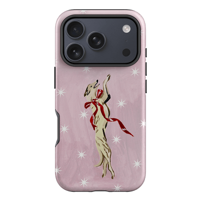 Pink Bow Hound Printed Phone Cases iPhone 17 Pro / Armoured by Lisa Hu - The Dairy