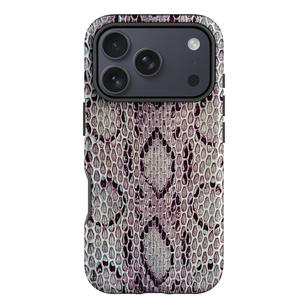 Plum Python Printed Phone Cases iPhone 17 Pro / Armoured by The Dairy - The Dairy