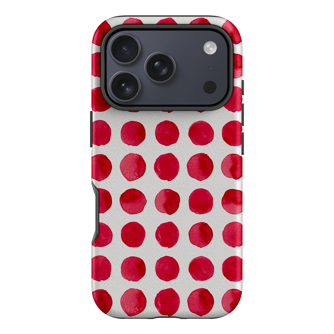 Spots in Red Printed Phone Cases by The Dairy - The Dairy