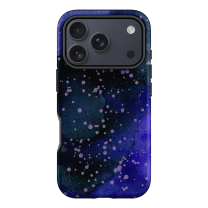 Spotty Navy Printed Phone Cases iPhone 17 Pro / Armoured by The Dairy - The Dairy