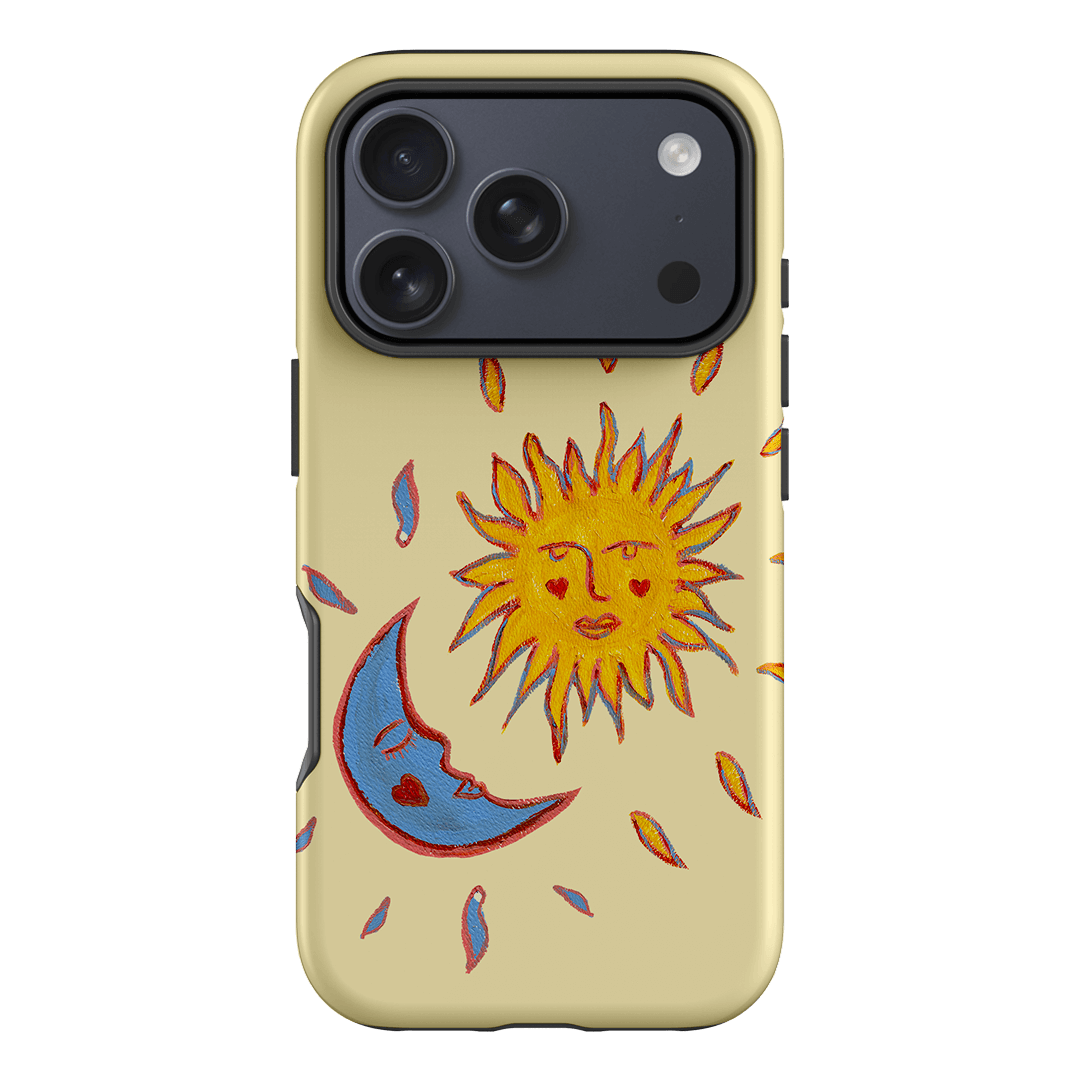 Sun & Moon Yellow Printed Phone Cases iPhone 17 Pro / Armoured by BG. Studio - The Dairy