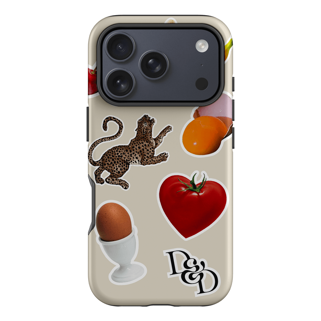 Sunday Stickers Cream Printed Phone Cases iPhone 17 Pro / Armoured by Desmond & Dempsey - The Dairy