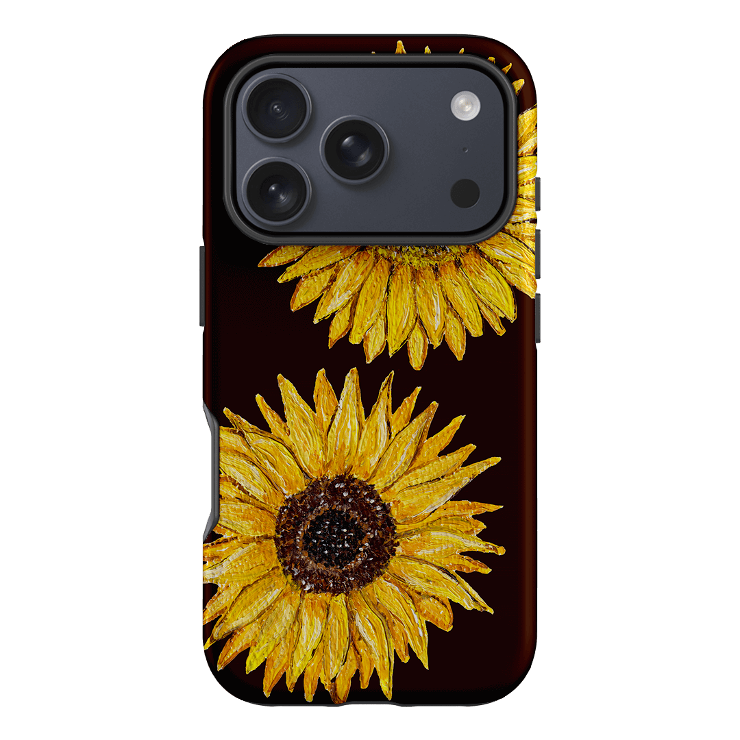 Sunflower Brown Printed Phone Cases iPhone 17 Pro / Armoured by BG. Studio - The Dairy