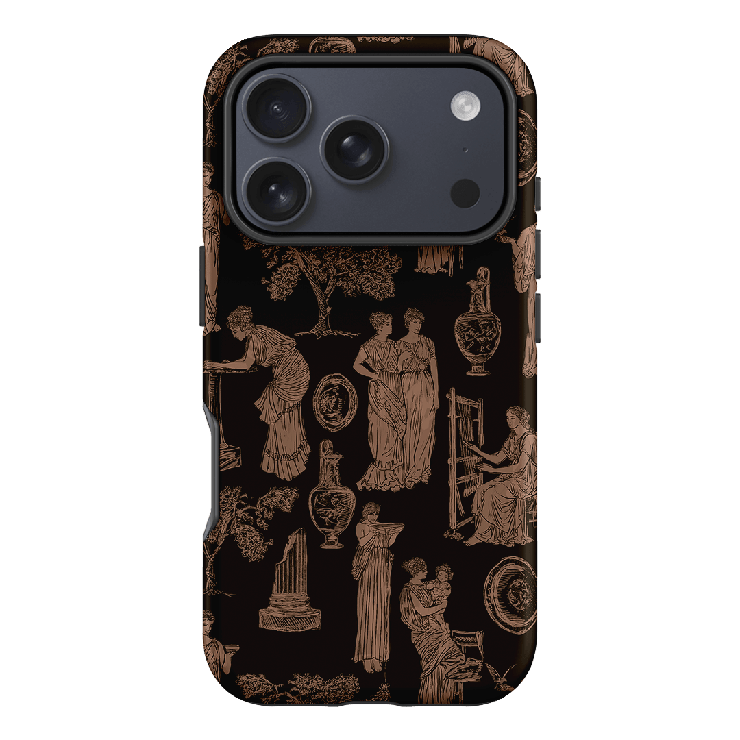 Symposium Burnt Umber Printed Phone Cases iPhone 17 Pro / Armoured by Veronica Tucker - The Dairy