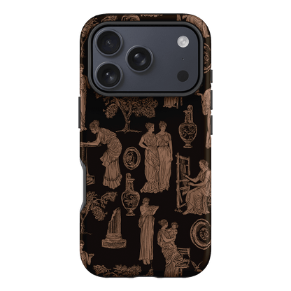 Symposium Burnt Umber Printed Phone Cases iPhone 17 Pro / Armoured by Veronica Tucker - The Dairy