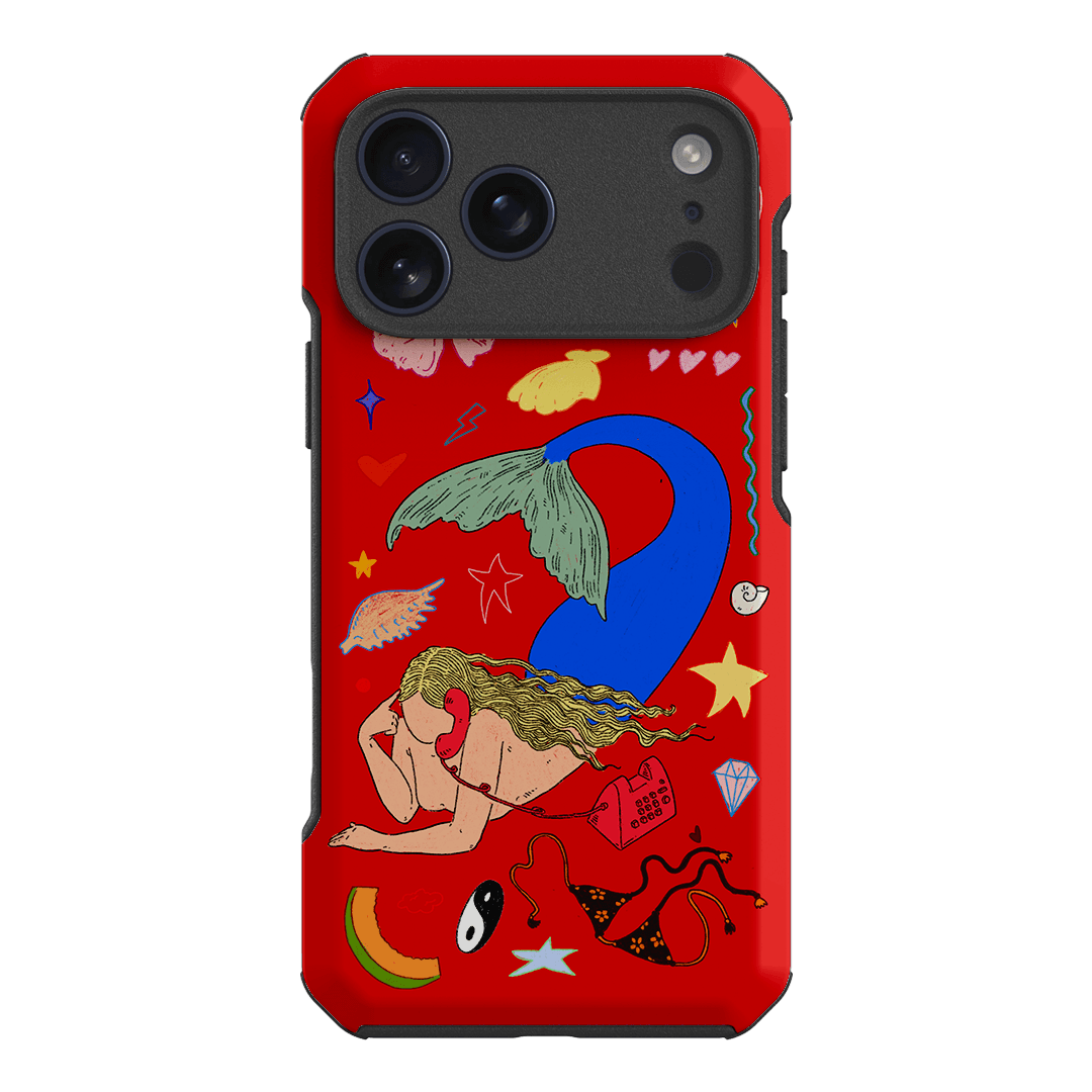 Mermaid Salad Scarlet Printed Phone Cases iPhone 18 Pro Max / Toughie by Easty Beasty - The Dairy