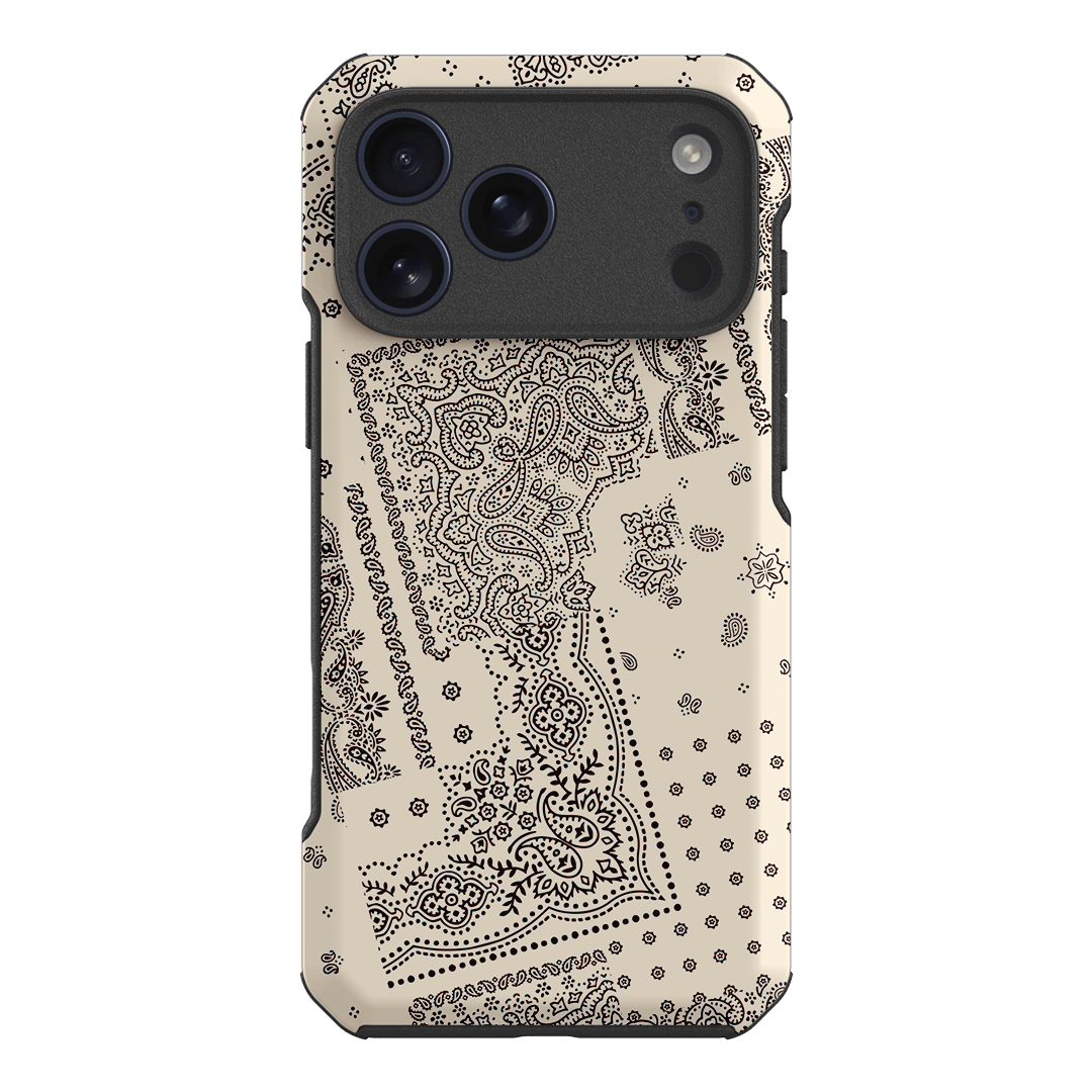 Paisley Ecru Printed Phone Cases iPhone 18 Pro Max / Toughie by The Dairy - The Dairy