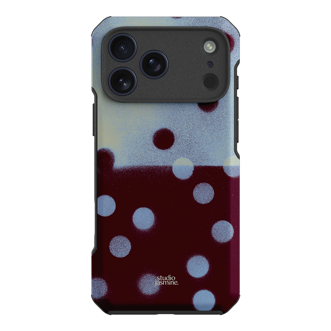 Plum Polka Dot Printed Phone Cases iPhone 18 Pro Max / Toughie by Jasmine Dowling - The Dairy