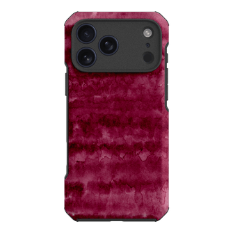 Watercolour Stripes Burgundy Printed Phone Cases iPhone 18 Pro Max / Toughie by The Dairy - The Dairy