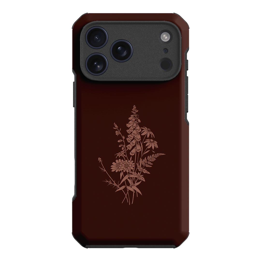 Wildflowers Mocha Printed Phone Cases iPhone 18 Pro Max / Toughie by Typoflora - The Dairy