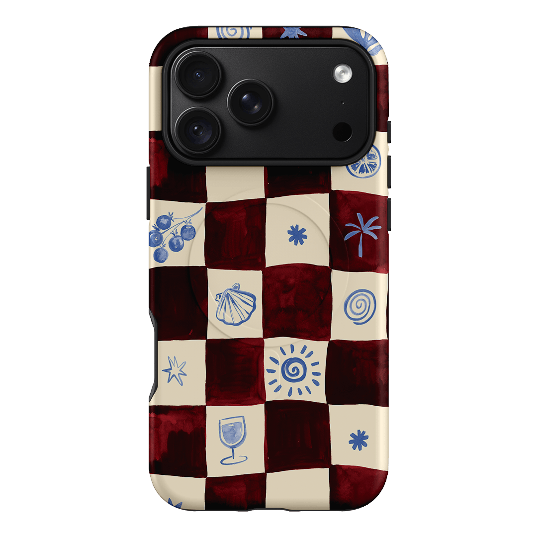 Afternoon Mezze Maroon Printed Phone Cases iPhone 18 Pro Max / Armoured MagSafe by Charlie Taylor - The Dairy