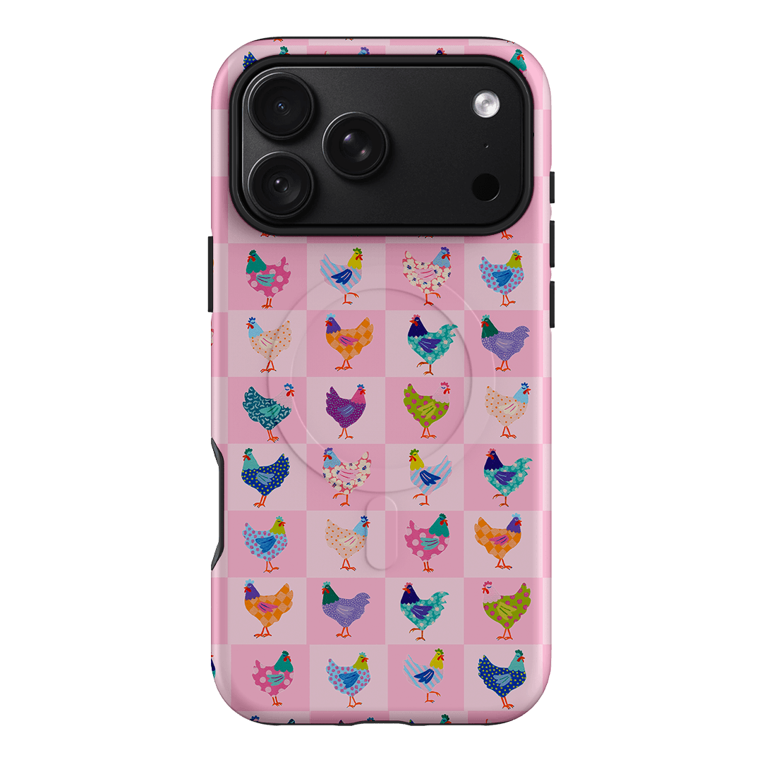 Checkered Chickens Printed Phone Cases iPhone 18 Pro Max / Armoured MagSafe by Kayla Henley - The Dairy