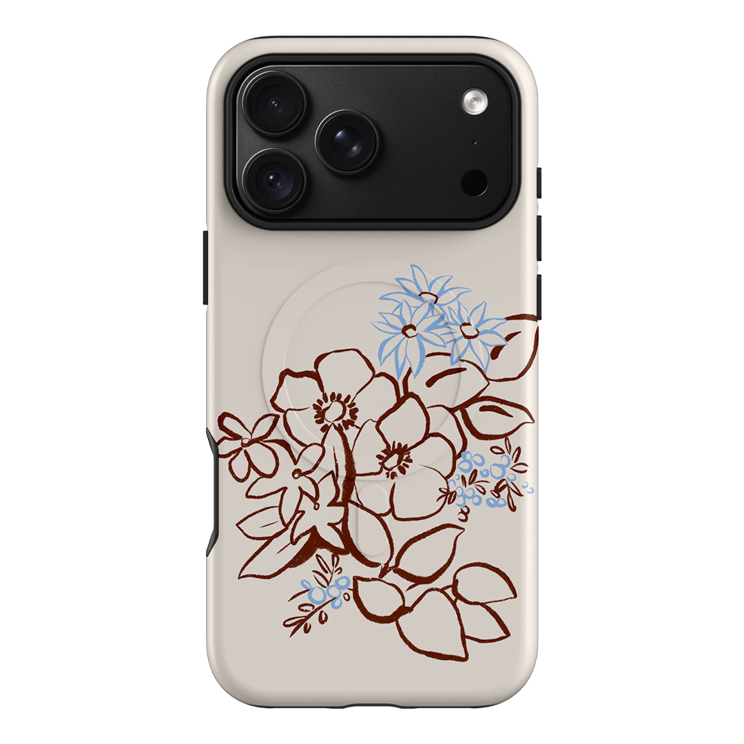 Cream Posy Printed Phone Cases iPhone 18 Pro Max / Armoured MagSafe by Typoflora - The Dairy