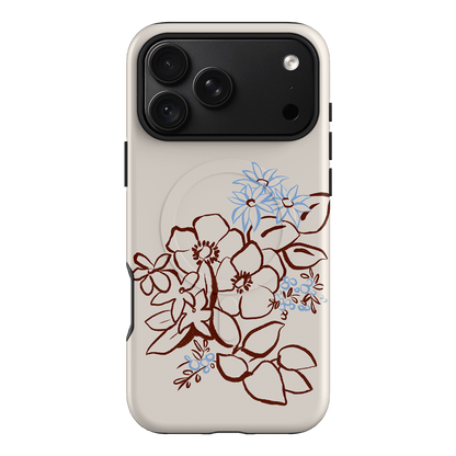 Cream Posy Printed Phone Cases iPhone 18 Pro Max / Armoured MagSafe by Typoflora - The Dairy