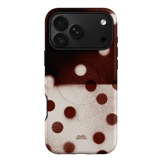 Espresso Polka Dot Printed Phone Cases iPhone 18 Pro Max / Armoured MagSafe by Jasmine Dowling - The Dairy