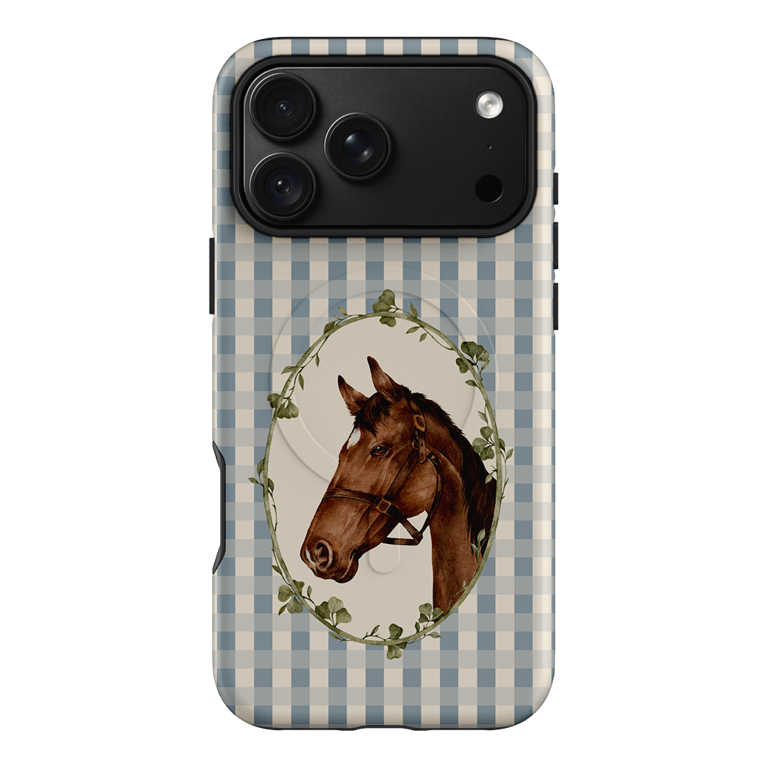 Gingham Horse Printed Phone Cases iPhone 18 Pro Max / Armoured MagSafe by Kasiags Art - The Dairy