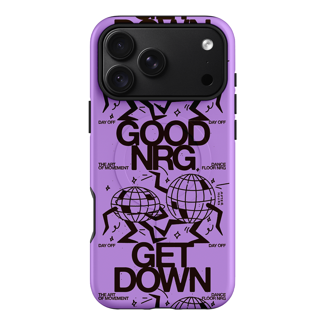 Good Energy in Purple Printed Phone Cases iPhone 18 Pro Max / Armoured MagSafe by After Hours - The Dairy
