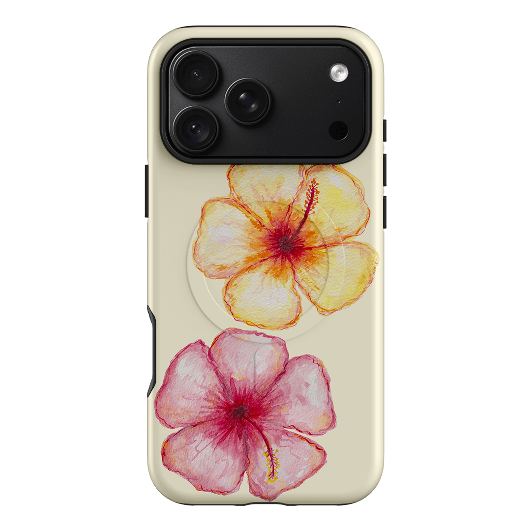 Hibiscus Flower Yellow Printed Phone Cases iPhone 18 Pro Max / Armoured MagSafe by BG. Studio - The Dairy