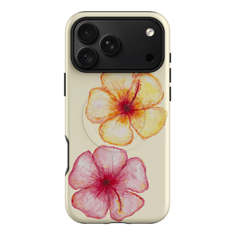 Hibiscus Flower Yellow Printed Phone Cases iPhone 18 Pro Max / Armoured MagSafe by BG. Studio - The Dairy