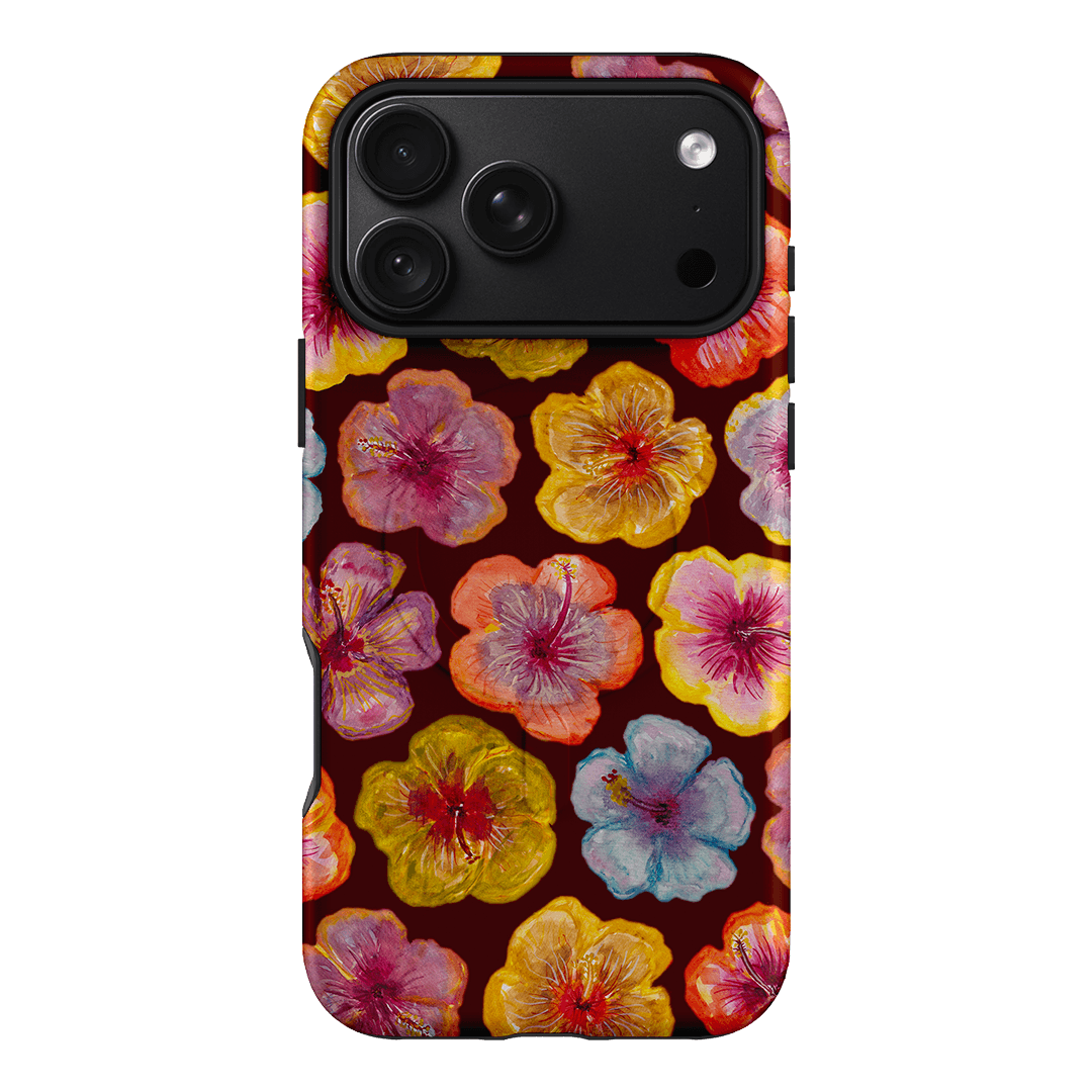 Hibiscus Holiday Rouge Printed Phone Cases iPhone 18 Pro Max / Armoured MagSafe by BG. Studio - The Dairy