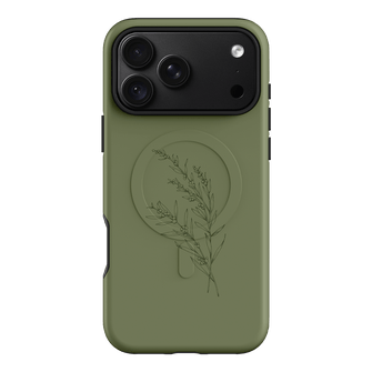Khaki Wattle Printed Phone Cases iPhone 18 Pro Max / Armoured MagSafe by Typoflora - The Dairy