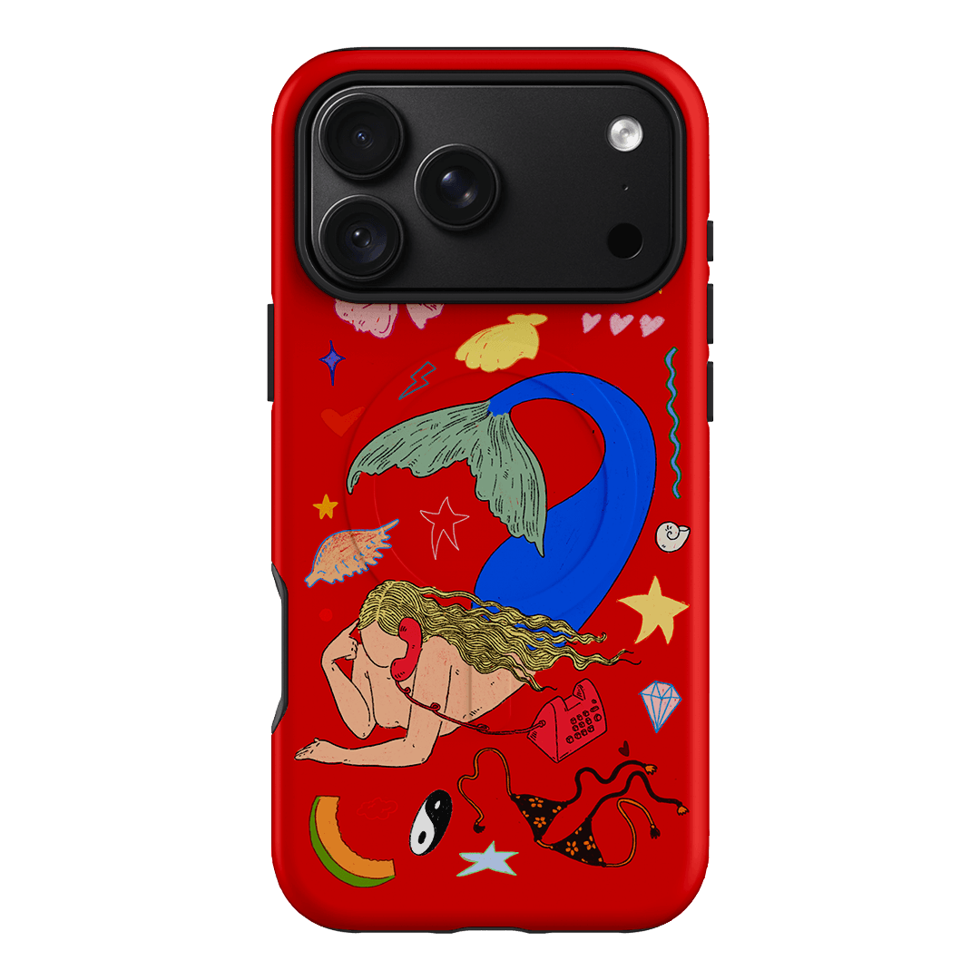 Mermaid Salad Scarlet Printed Phone Cases iPhone 18 Pro Max / Armoured MagSafe by Easty Beasty - The Dairy