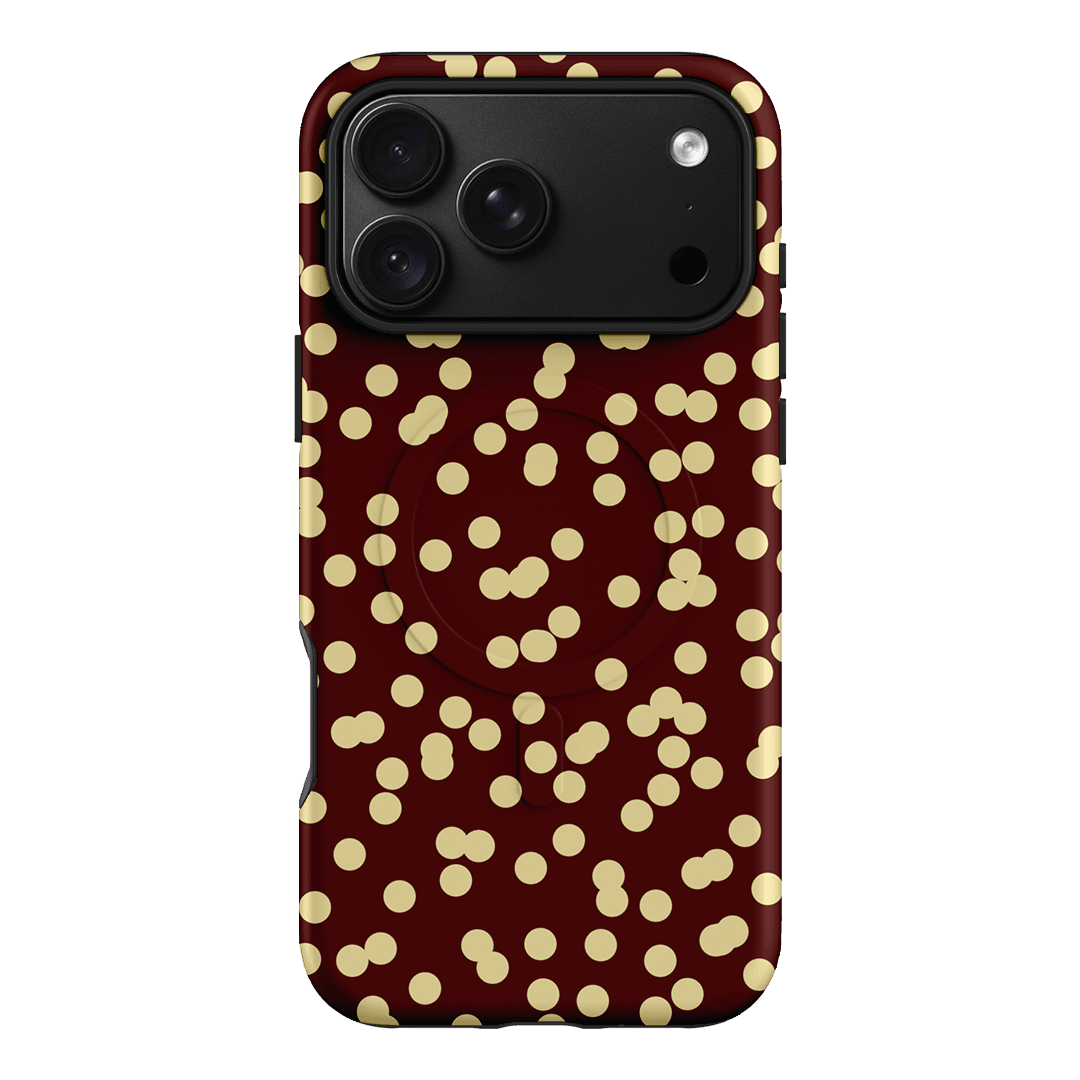 Mini Confetti Burgundy Butter Printed Phone Cases iPhone 18 Pro Max / Armoured MagSafe by Veronica Tucker - The Dairy