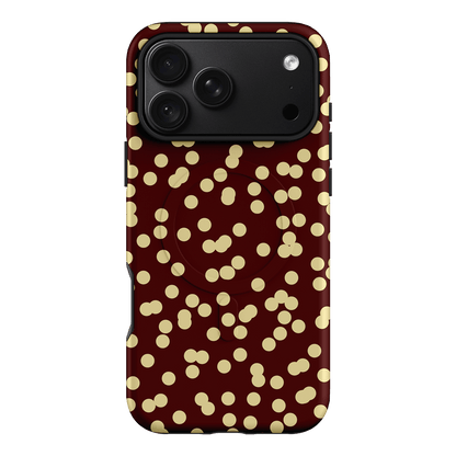 Mini Confetti Burgundy Butter Printed Phone Cases iPhone 18 Pro Max / Armoured MagSafe by Veronica Tucker - The Dairy