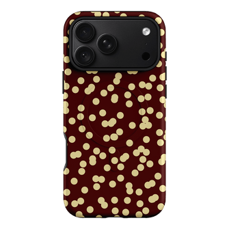Mini Confetti Burgundy Butter Printed Phone Cases iPhone 18 Pro Max / Armoured MagSafe by Veronica Tucker - The Dairy