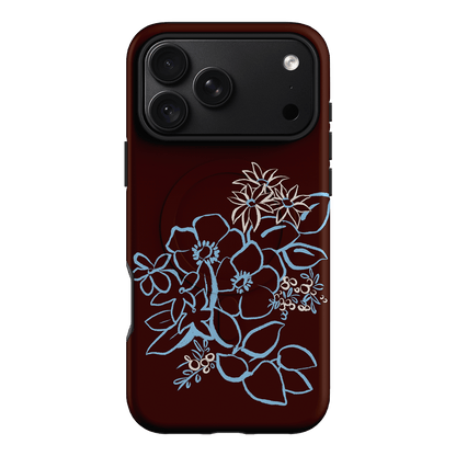 Mocha Posy Printed Phone Cases iPhone 18 Pro Max / Armoured MagSafe by Typoflora - The Dairy