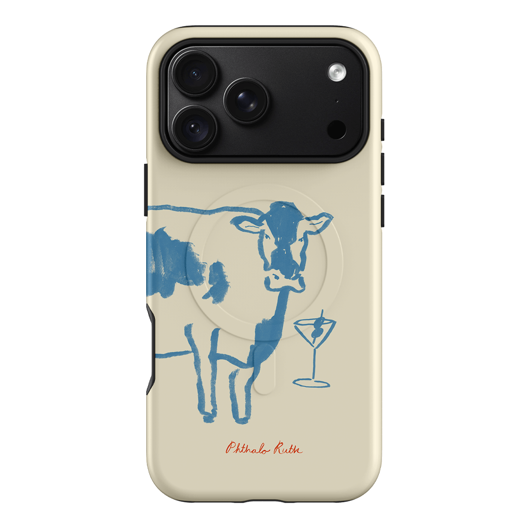 Mootini Blue Printed Phone Cases iPhone 18 Pro Max / Armoured MagSafe by Phthalo Ruth - The Dairy