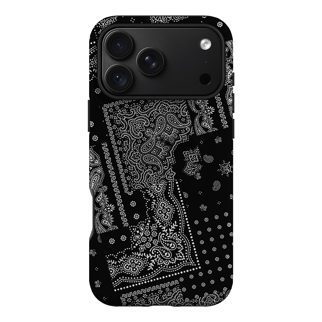 Paisley Noir Printed Phone Cases iPhone 18 Pro Max / Armoured MagSafe by The Dairy - The Dairy