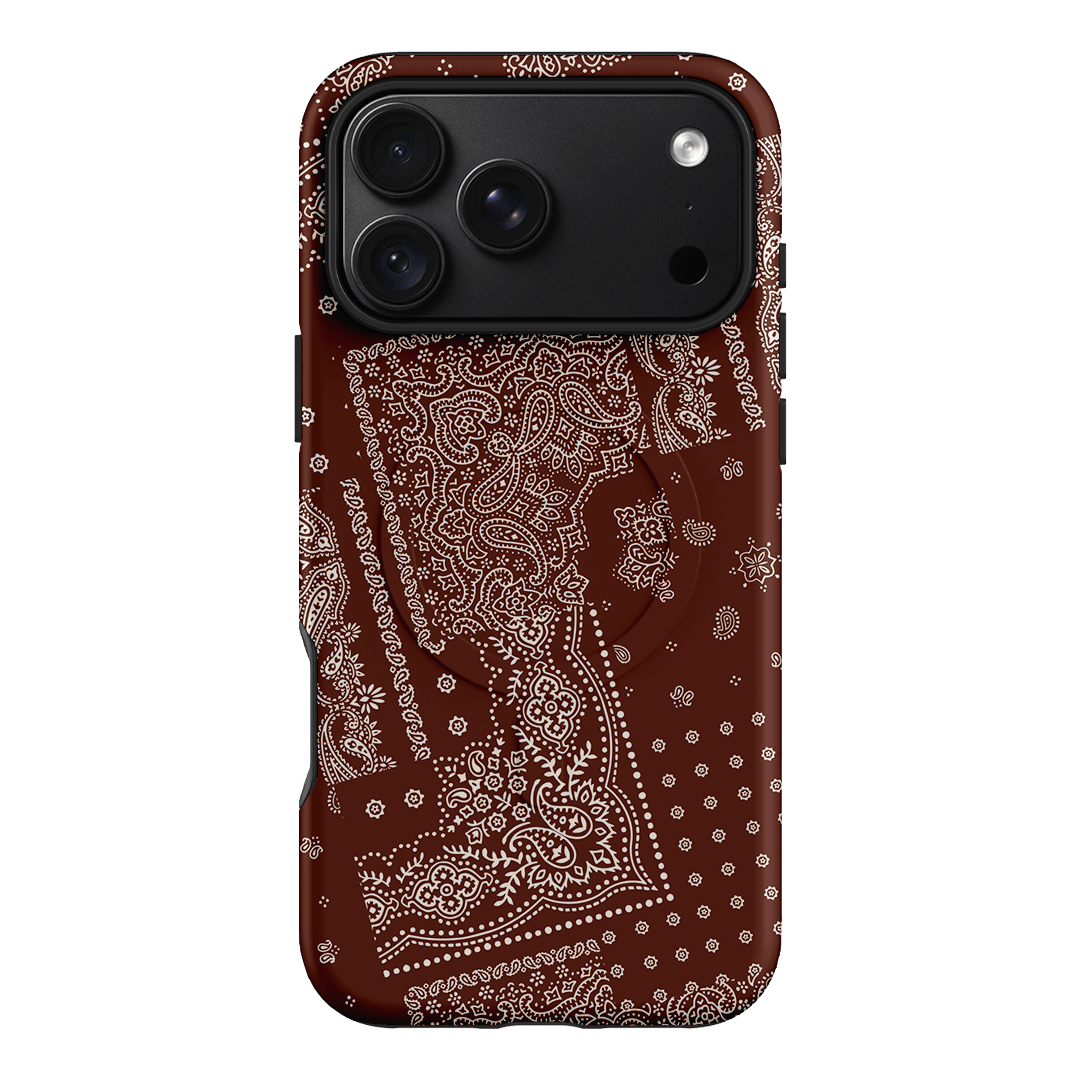 Paisley Cinnamon Printed Phone Cases iPhone 18 Pro Max / Armoured MagSafe by The Dairy - The Dairy