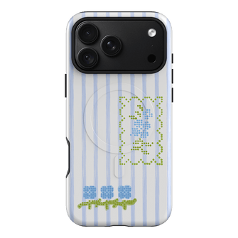 Patchwork Blue Printed Phone Cases iPhone 18 Pro Max / Armoured MagSafe by Kayla Carr - The Dairy