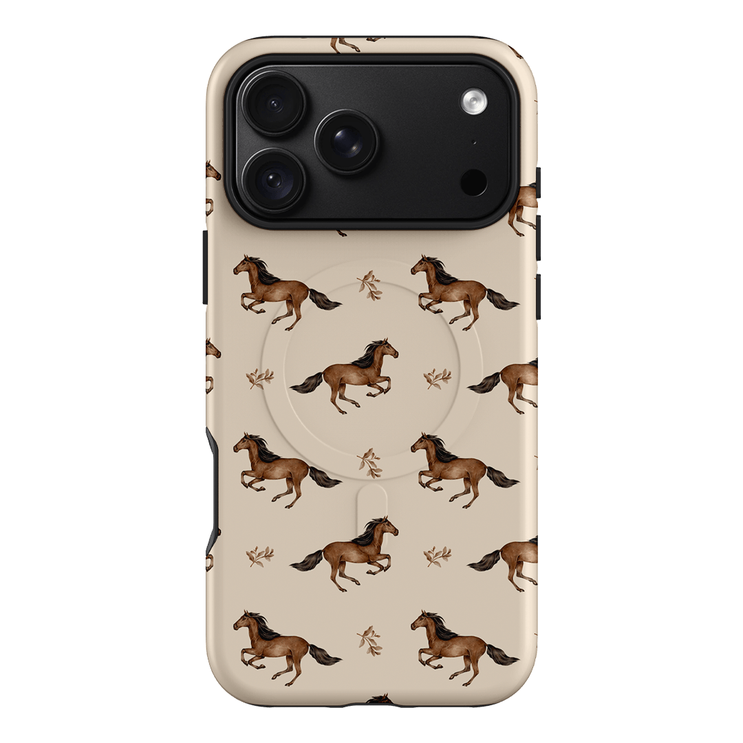 Running Horse Printed Phone Cases iPhone 18 Pro Max / Armoured MagSafe by Kasiags Art - The Dairy
