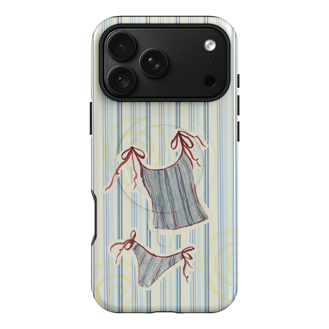 Stripe Tankini Printed Phone Cases iPhone 18 Pro Max / Armoured MagSafe by Kayla Carr - The Dairy