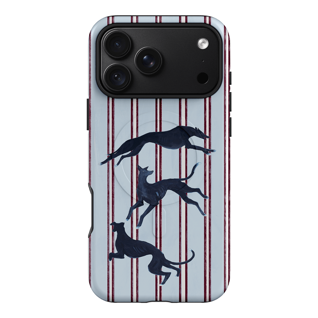 Stripey Hounds Printed Phone Cases iPhone 18 Pro Max / Armoured MagSafe by Lisa Hu - The Dairy