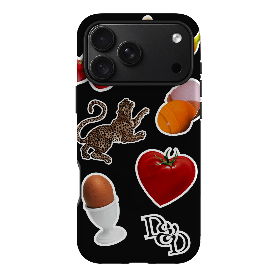 Sunday Stickers Black Printed Phone Cases iPhone 18 Pro Max / Armoured MagSafe by Desmond & Dempsey - The Dairy