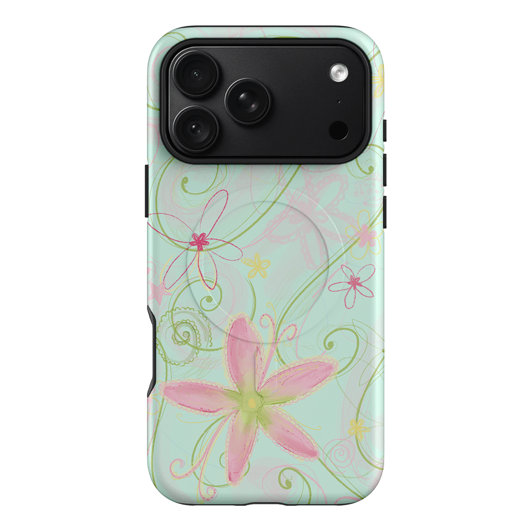 Swirl Blue Printed Phone Cases iPhone 18 Pro Max / Armoured MagSafe by Kayla Carr - The Dairy