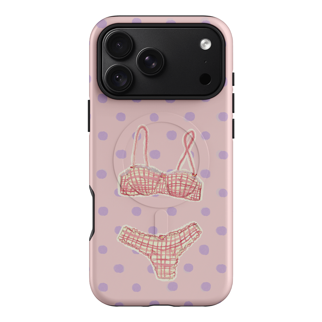 Vintage Gingham Printed Phone Cases iPhone 18 Pro Max / Armoured MagSafe by Kayla Carr - The Dairy