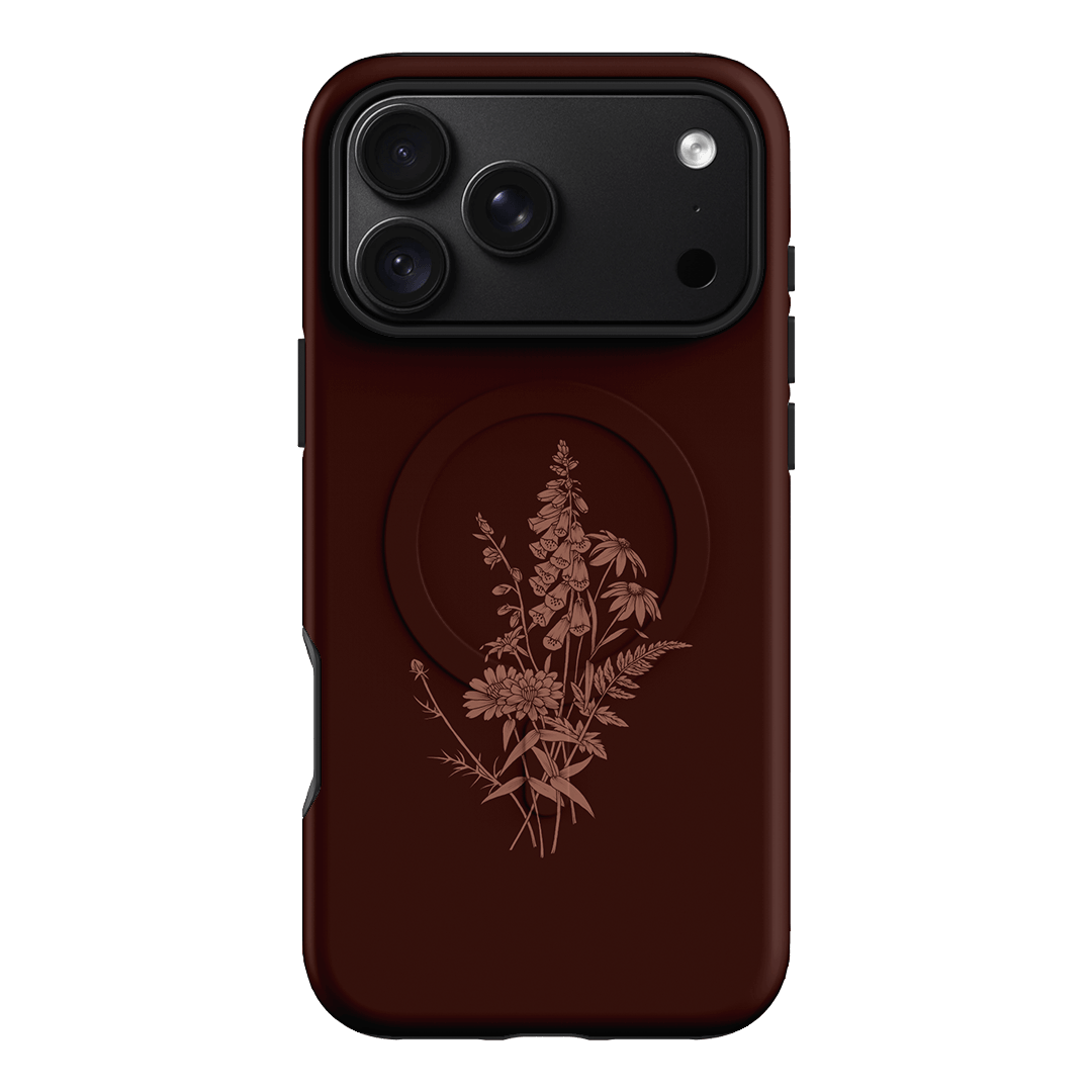Wildflowers Mocha Printed Phone Cases iPhone 18 Pro Max / Armoured MagSafe by Typoflora - The Dairy